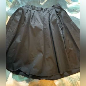 ELOQUII flare midi skirt - black- size 16